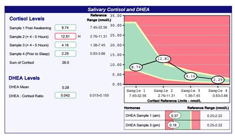 cortisol test results 24 hours